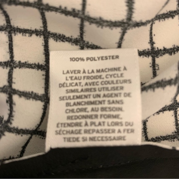 Halogen Blouse Black & White Lg - Picture 8 of 11
